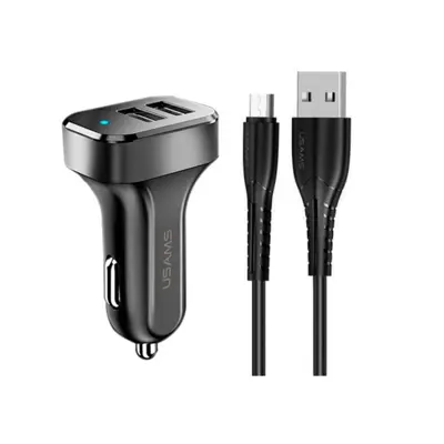 شارژر فندکی یوسمز مدل C13 به همراه کابل تبدیل USB-C