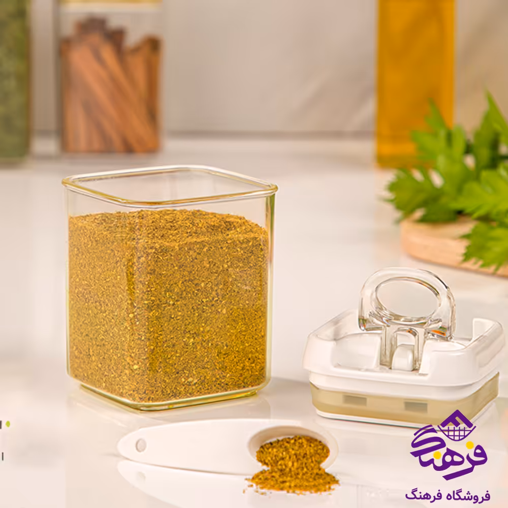 جا ادویه چهارگوش سارینا سایز 3 لیمون