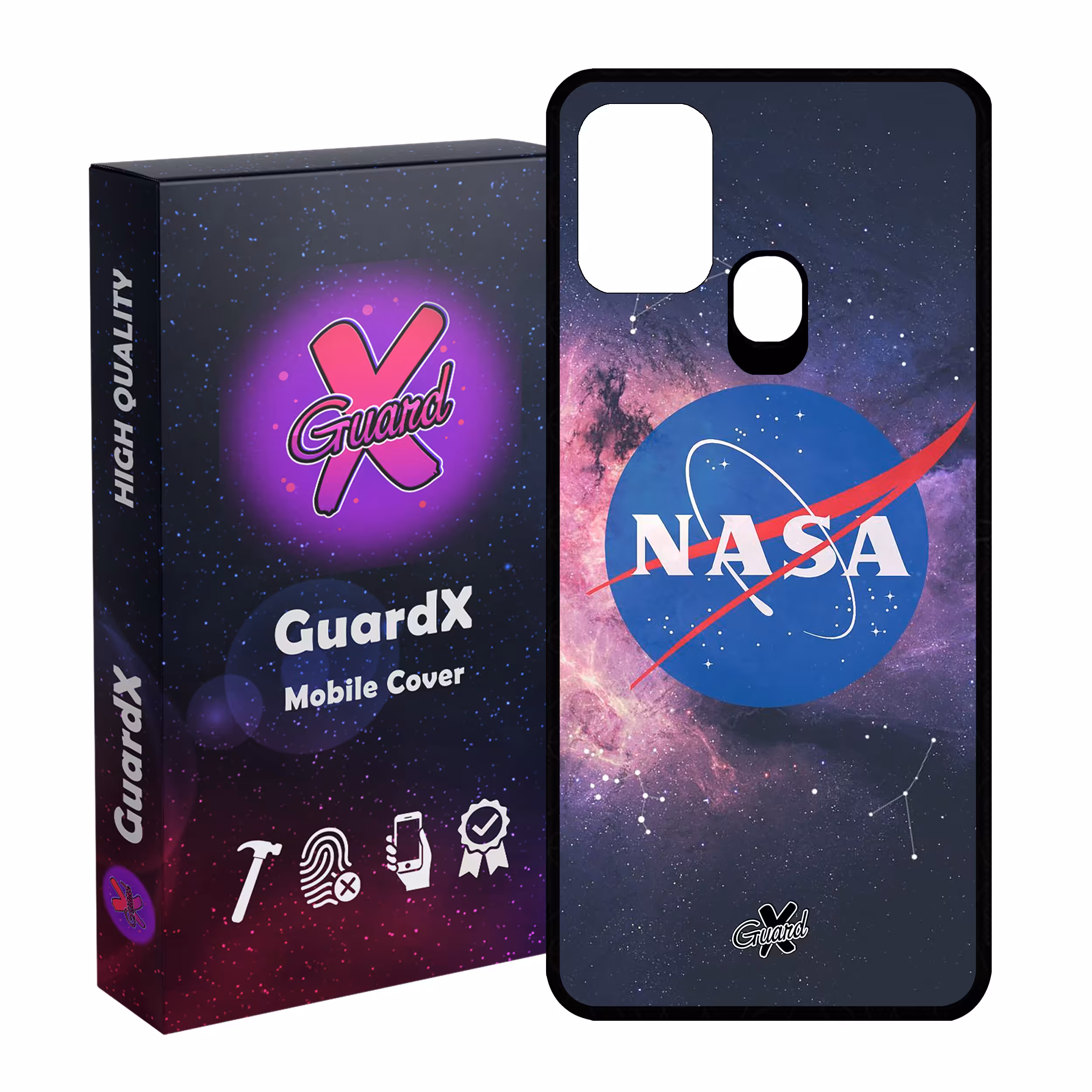 کاور گارد ایکس طرح Nasa مدل Glass10012 مناسب برای گوشی موبایل سامسونگ Galaxy M31 / M31 Prime / F41