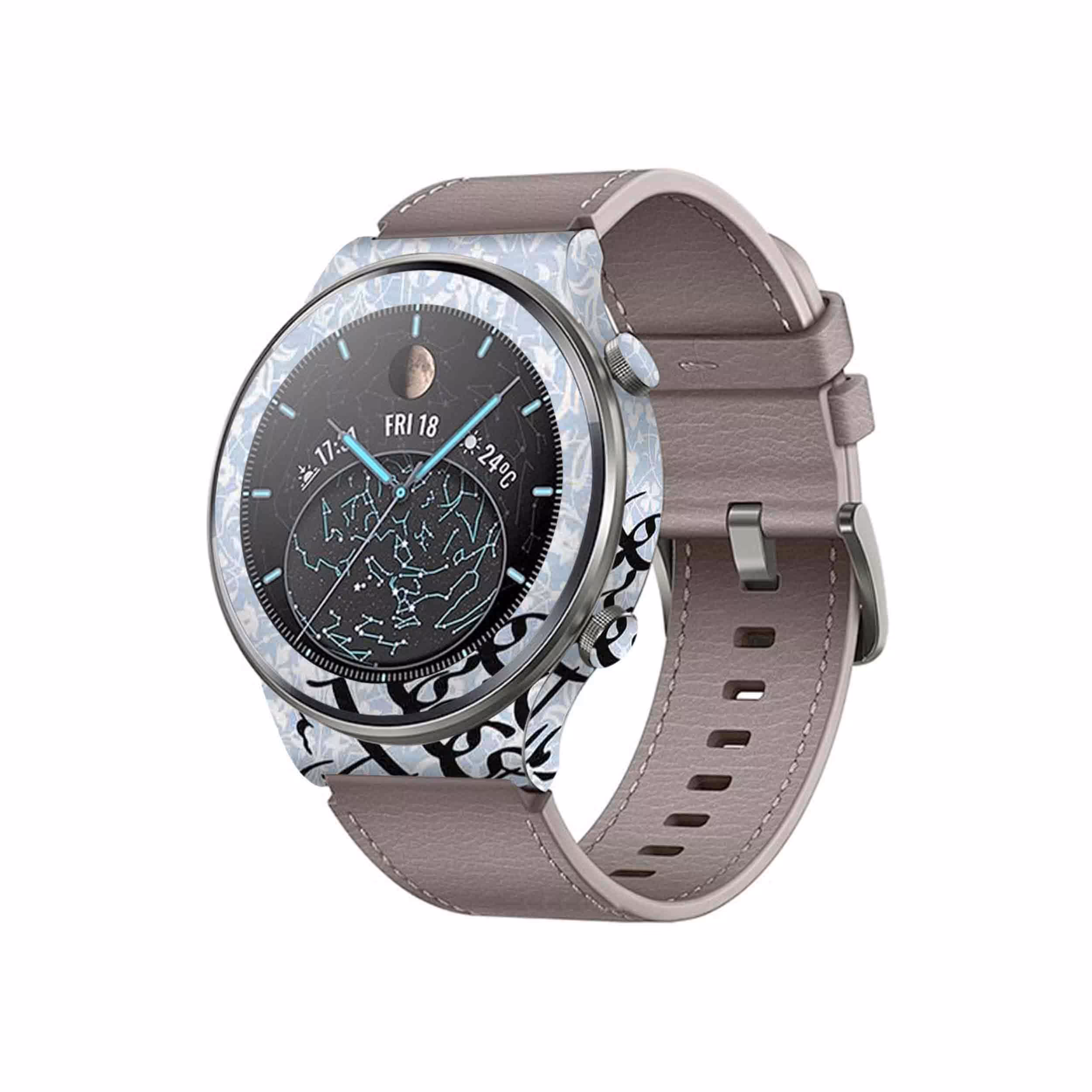 برچسب ماهوت طرح Nastaliq 4 مناسب برای ساعت هوشمند هوآوی Watch GT 2 Pro