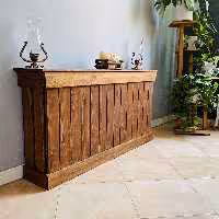 کاور شوفاژ چوبی (روشوفاژی) روستیک دکور مدل H500
