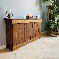 کاور شوفاژ چوبی (روشوفاژی) روستیک دکور مدل H500