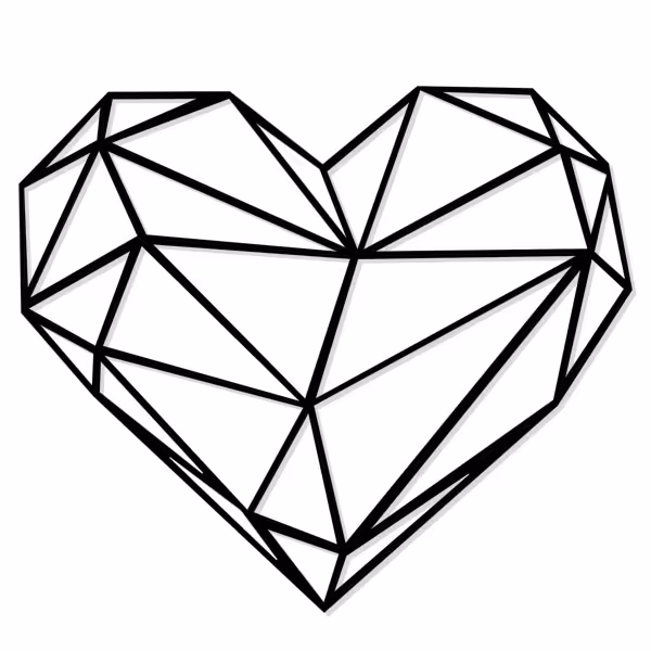 دیوارکوب مدل قلب کد 40005