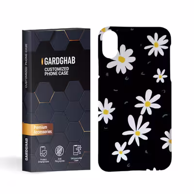 کاور گارد قاب مدل گل مناسب برای گوشی موبایل اپل iphone x xs