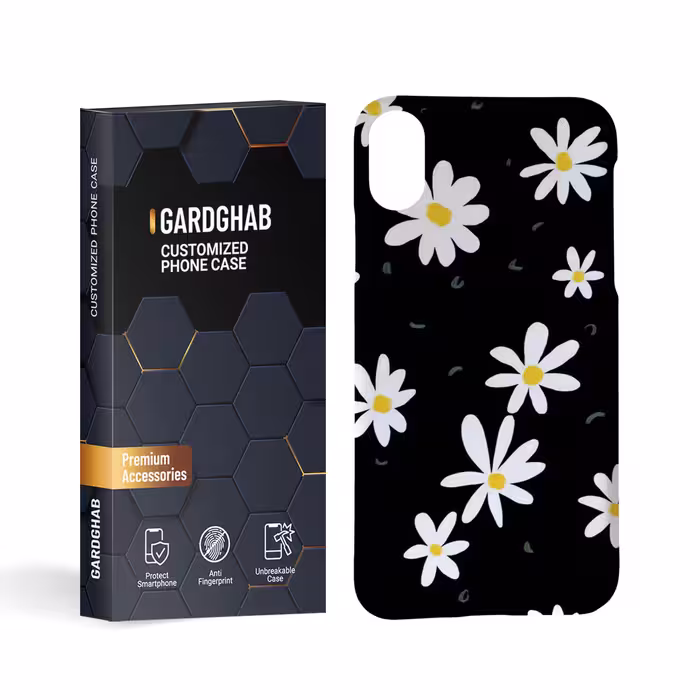 کاور گارد قاب مدل گل مناسب برای گوشی موبایل اپل iphone x xs