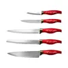سرویس چاقو آشپزخانه 6 پارچه کاراجا مدل Japanese red