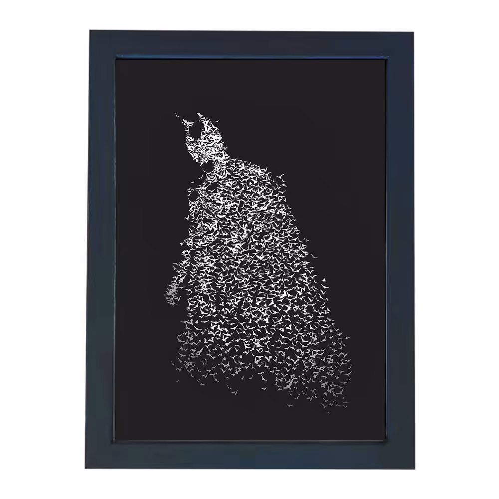 تابلو گالری چهره پرداز رخ مدل بتمن طرح Batman Dark Knight Artwork کد GCPA_10012
