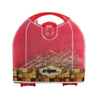 گیره کاغذ کلیپس مدل gld-01 کد 147371 بسته 60 عددی 