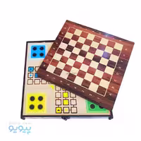 تخته شطرنج شش بازی با کیف چرم جذاب