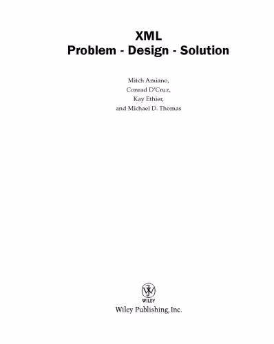 خرید و دانلود نسخه کامل کتاب XML problem, design, solution