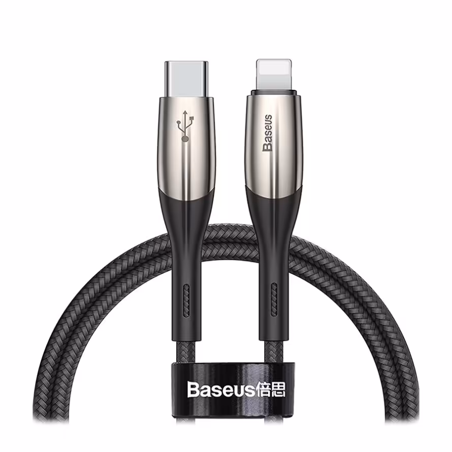 کابل 1 متری Type-C به Lightning بیسوس CATLSP-01