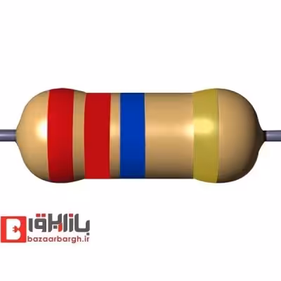مقاومت 2 مگا اهم 1/4 وات 5 درصد