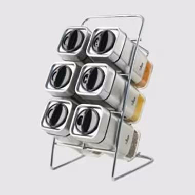 ست ادویه 7 پارچه مربعی ایستاده یونیک کد 1489 (وارداتی)