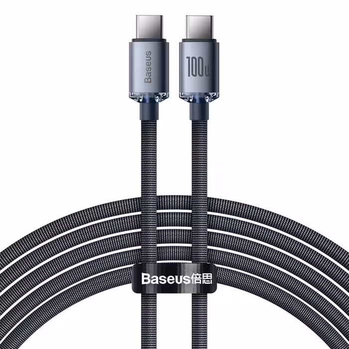 کابل USB-C باسئوس مدل Crystal Shine-100W طول 2 متر