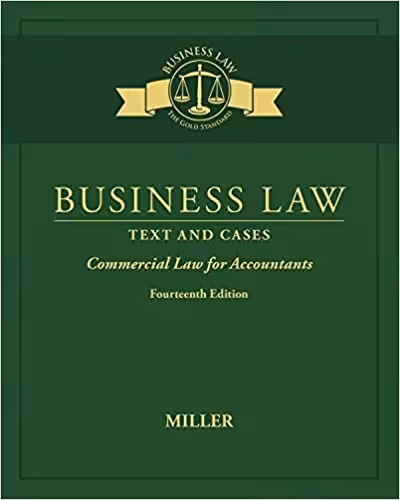 خرید و دانلود نسخه کامل کتاب Business Law: Text &amp; Cases - Commercial Law for Accountants (14th Edition) - Pdf