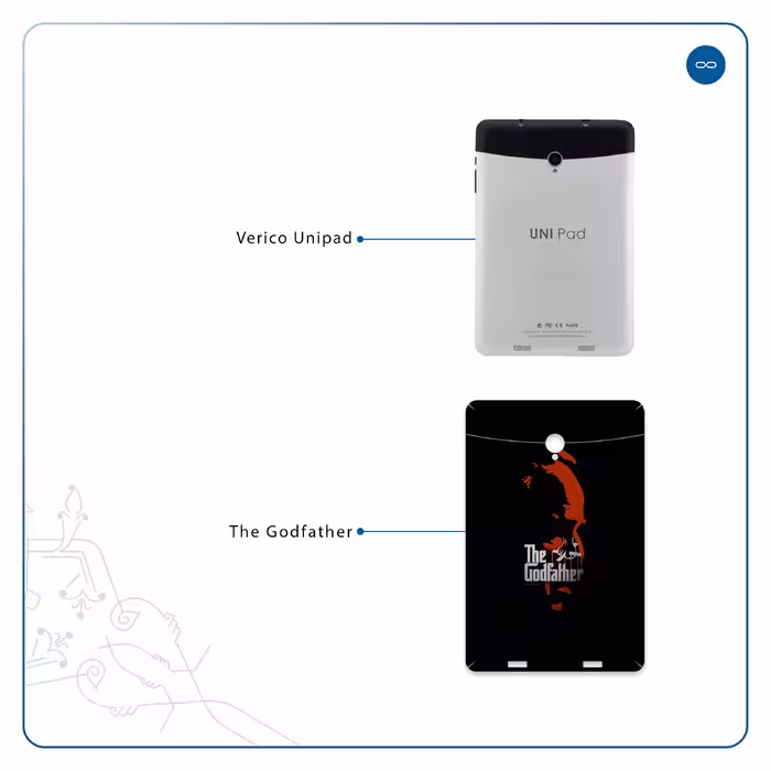 برچسب پوششی ماهوت مدل The Godfather مناسب برای تبلت وریکو Unipad
