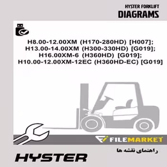 راهنمای نقشه های برق و هیدرولیک ليفتراک هایستر سری H007,G019