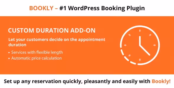 دانلود ادآن Bookly Custom Duration
