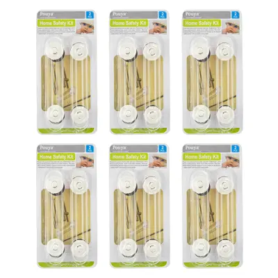 قفل درب کابینت پویا مدل Home Safety Kit شش بسته 2 عددی