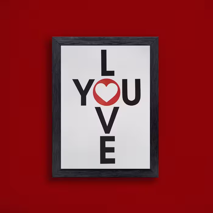 تابلو طرح عشق مدل PrLov1b