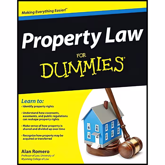 کتاب Property Law For Dummies اثر Alan Romero انتشارات For Dummies