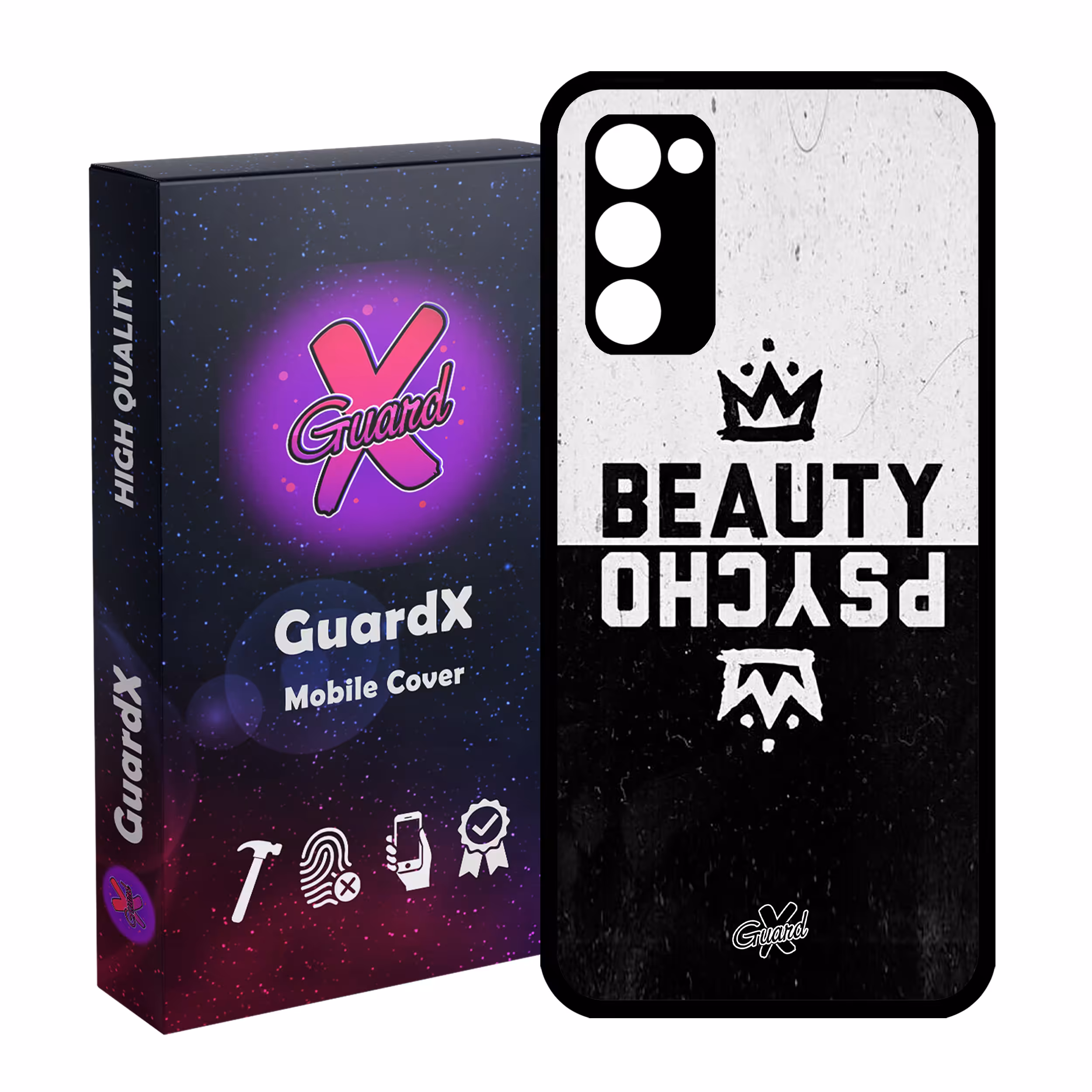 کاور گارد ایکس طرح Beauty Psycho مدل Glass10094 مناسب برای گوشی موبایل سامسونگ Galaxy S20 FE
