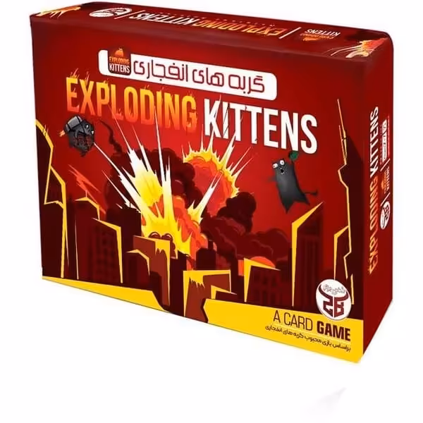 بازی فکری گربه های انفجاری (exploding kittens) - کتاب‌فروشی کوچه کتاب