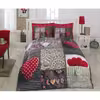 سرویس ملحفه کاتن باکس مدل Lovebox دو نفره 4 تکه
