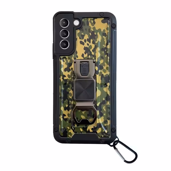 کاور یا قاب فشن مدل Anti Shock مناسب برای گوشی موبایل سامسونگ Galaxy S21 Plus به همراه قلاب آویز