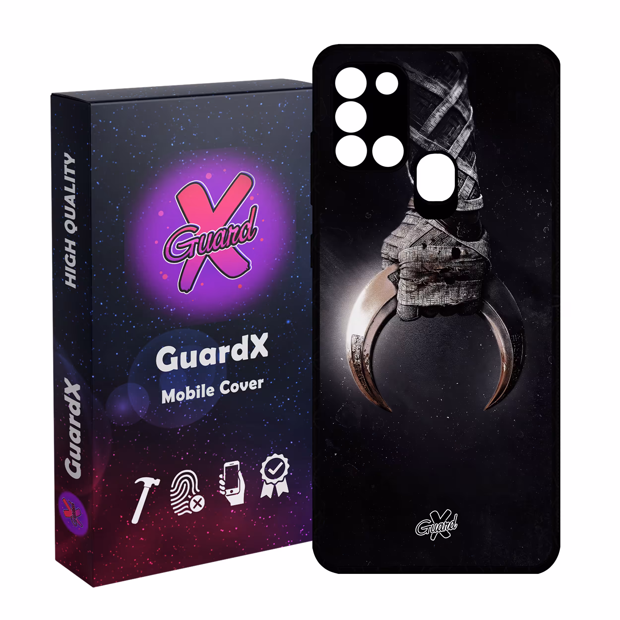 کاور گارد ایکس طرح شوالیه ماه مدل Glass10451 مناسب برای گوشی موبایل سامسونگ Galaxy A21s