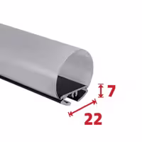 لاینر نوری روکار R12 - یراقینو فروش یراق آلات کابینت و درب