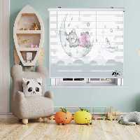 پرده زبرا زیو کد K3051 سایز 150X150 سانتی متر