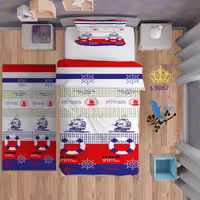 ست روتختی تکنفره طرح کشتی S9067