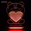 چراغ خواب طرح خرس و قلب کد 1156