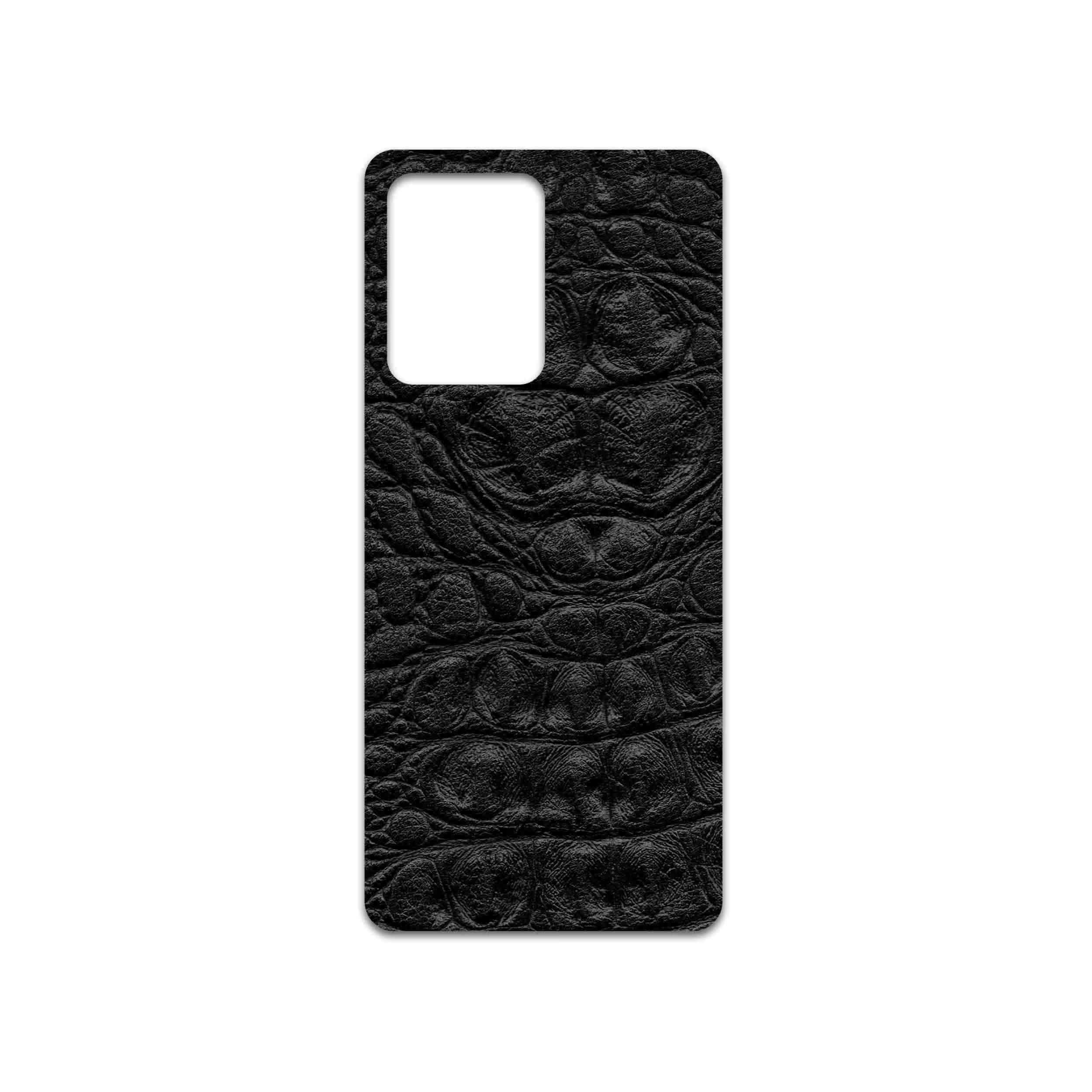 برچسب پوششی ماهوت مدل Black-Crocodile-Leather مناسب برای گوشی موبایل شیائومی Redmi Note 12 Pro