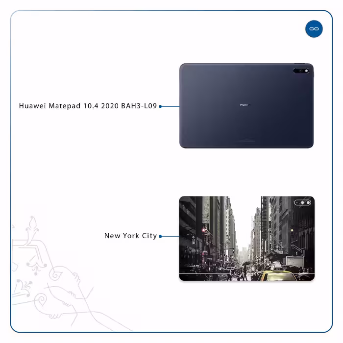 برچسب پوششی ماهوت مدل New York City مناسب برای تبلت هوآوی Matepad 10.4 2020 BAH3-L09
