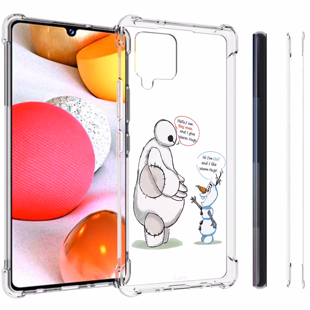 کاور طرح Olaf &amp; Baymax مناسب برای گوشی موبایل سامسونگ Galaxy A22-4G 