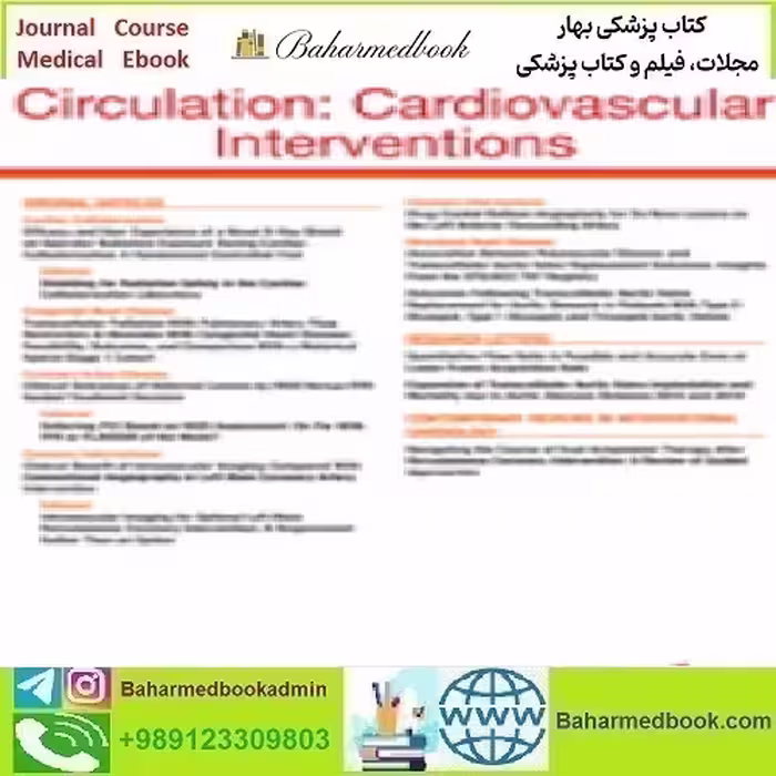 Circulation Cardiovascular Interventions Volume 16 1 to 12 20