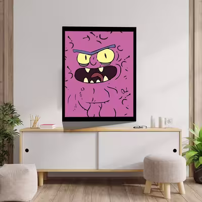 تابلو مدل Rick &amp;amp; Morty کد F-1043