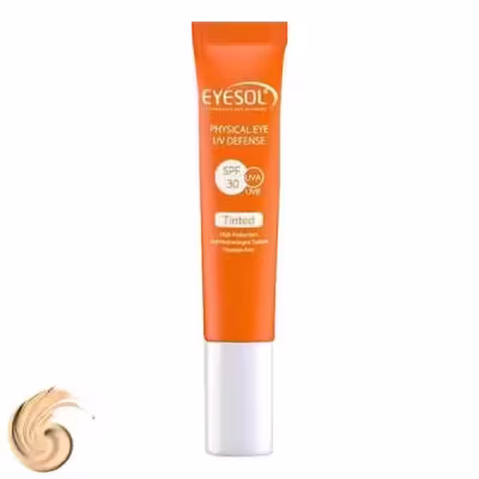 کرم ضد آفتاب رنگی آیسول SPF30 مدل TEYE مخصوص دور چشم، حجم 15 میلی‌لیتر