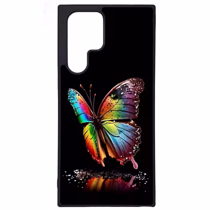 کاور طرح پروانه کد G-038 مناسب برای گوشی موبایل سامسونگ Galaxy S22 Ultra | دیجی قاب دونی