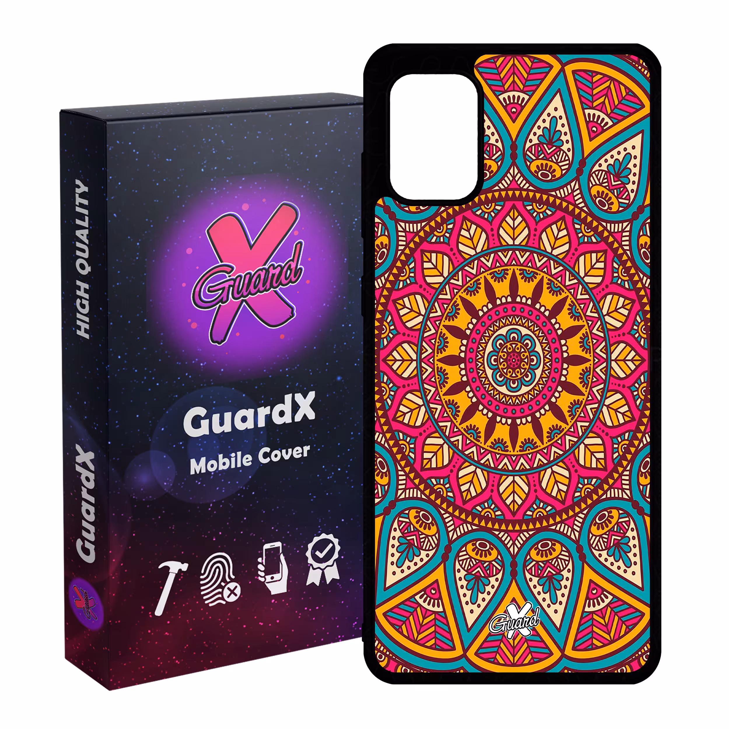 کاور گارد ایکس طرح Mandala مدل Glass10131 مناسب برای گوشی موبایل سامسونگ Galaxy A31