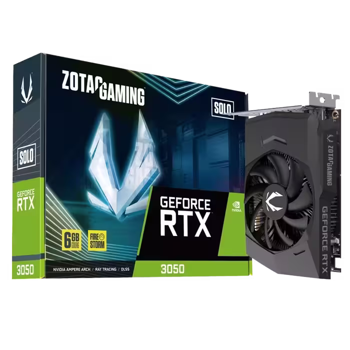 کارت گرافیک زوتک RTX 3050 Solo 6GB | فروشگاه گیمینگ تکاف