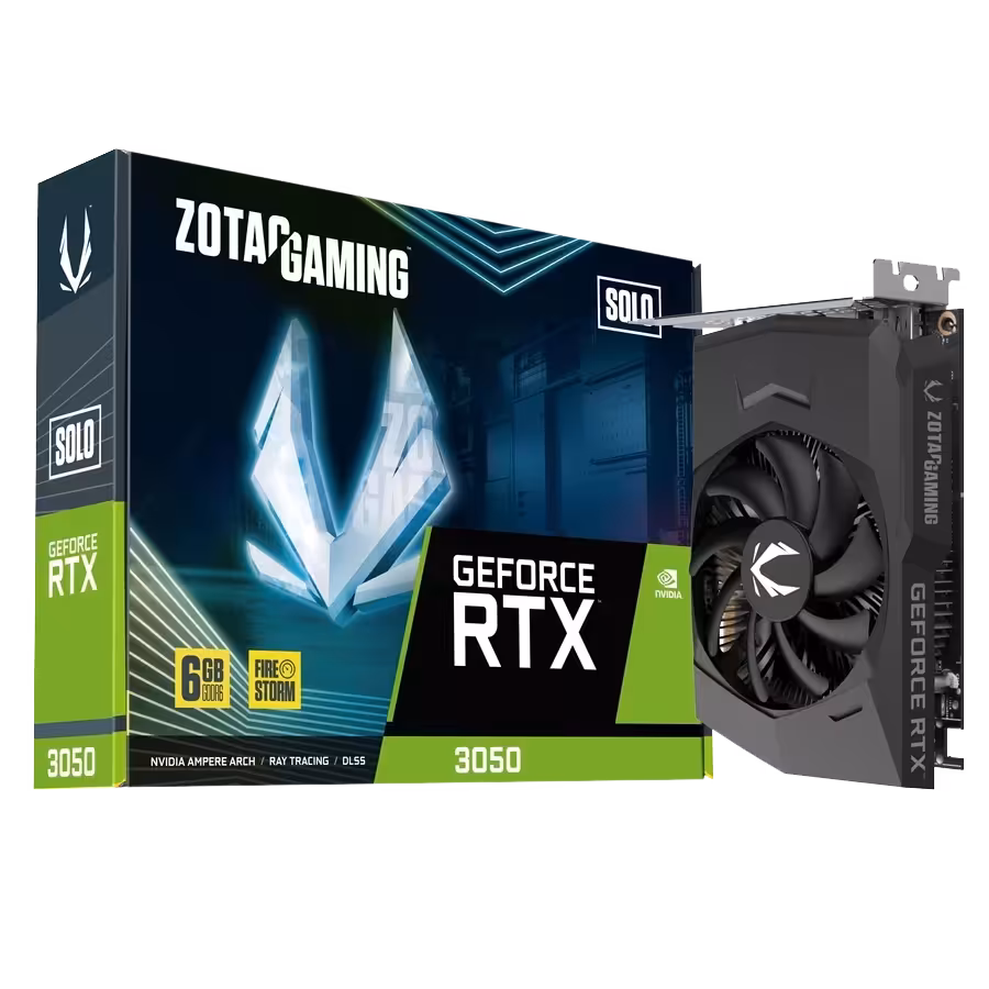 کارت گرافیک زوتک RTX 3050 Solo 6GB | فروشگاه گیمینگ تکاف
