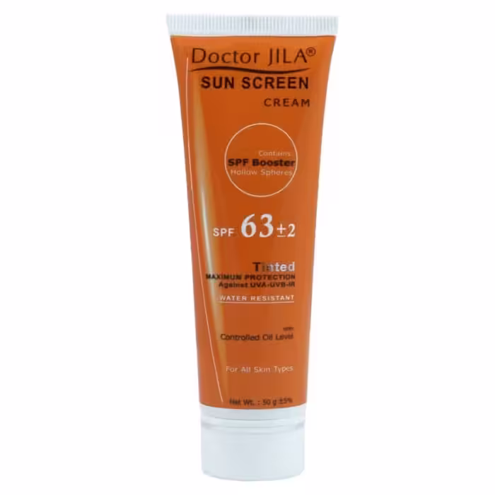 کرم ضد آفتاب SPF63 رنگی دکتر ژیلا 50 گرم
