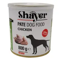 کنسرو غذای سگ شایر مدل chicken with1 وزن 800 گرم