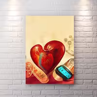 تخته شاسی طرح قلب برای مطب دکتر BAs-8543