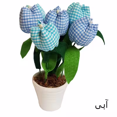 گلدان به همراه گل مصنوعی کد 5121