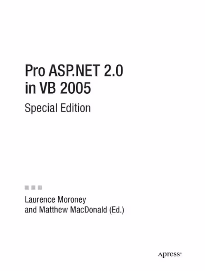 خرید و دانلود نسخه کامل کتاب Pro ASP.NET 2.0 in VB 2005, Special Edition