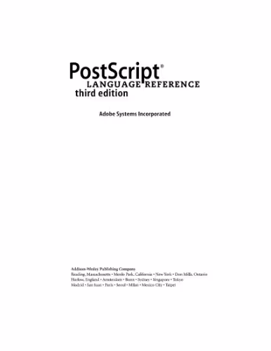 خرید و دانلود نسخه کامل کتاب PostScript language reference